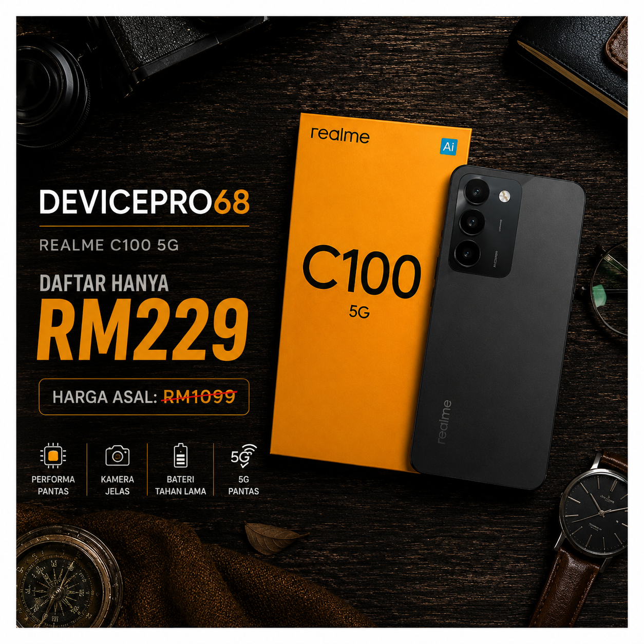 DevicePro68 | Realme C100 5G | Nombor Baru & Nombor Lama